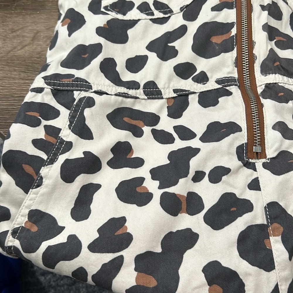 Vintage UO D’Angelo Leopard Print Cropped Coverall - Picture 9 of 11